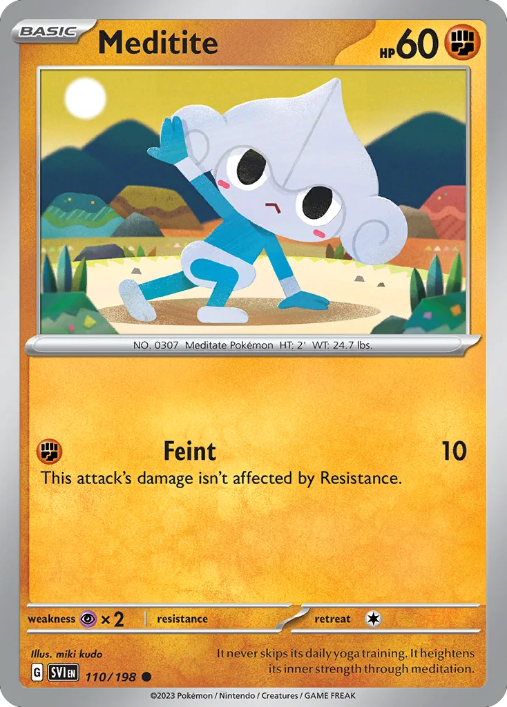 Meditite Pokemon card