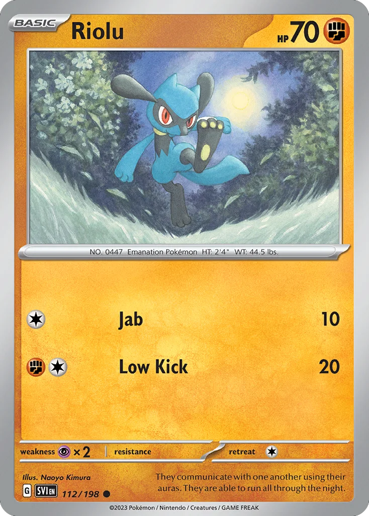 Riolu Pokemon card