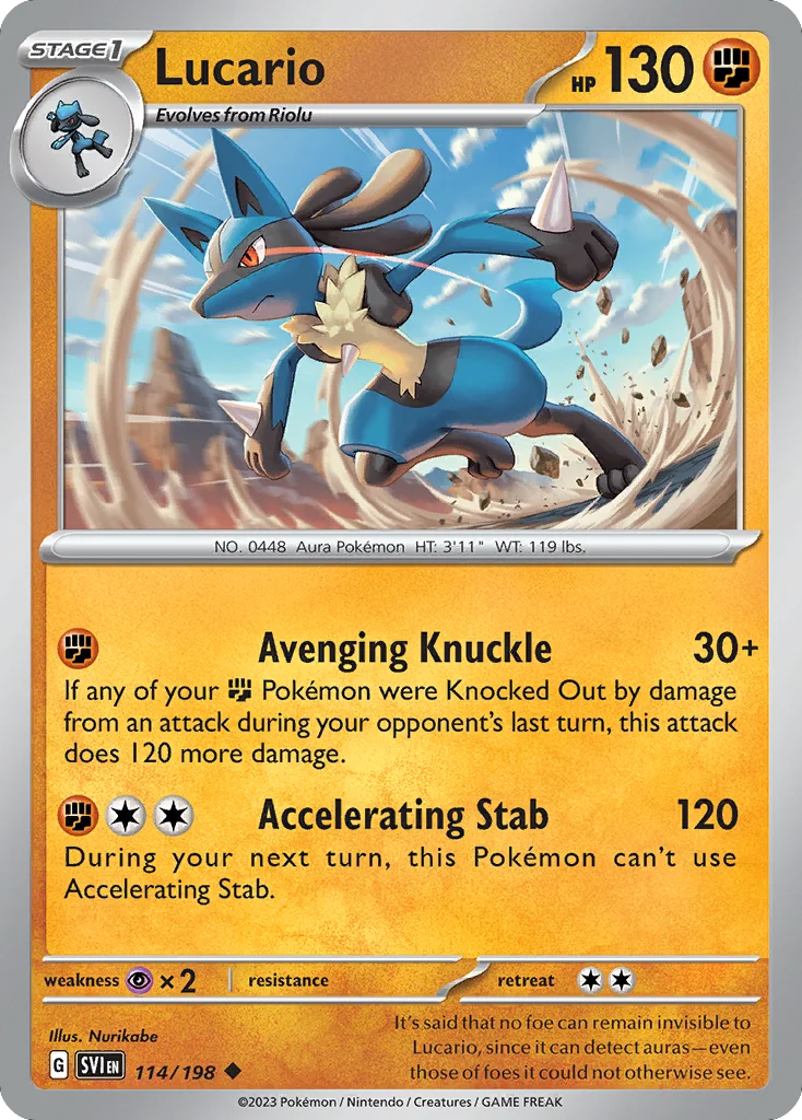 Lucario Pokemon card