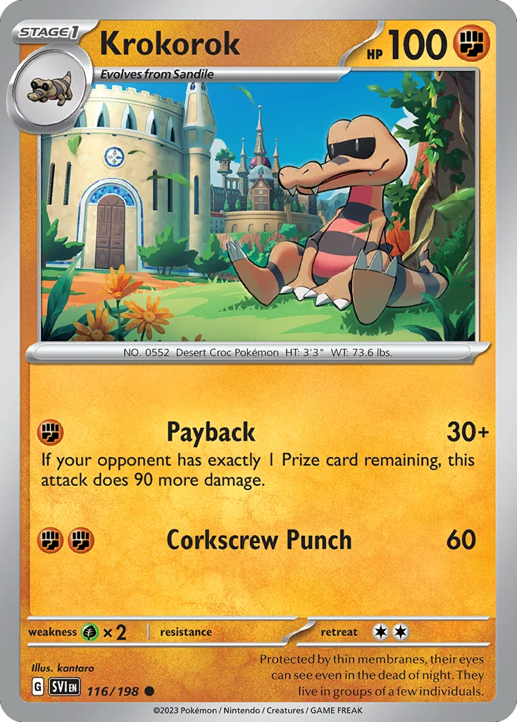 Krokorok Pokemon card