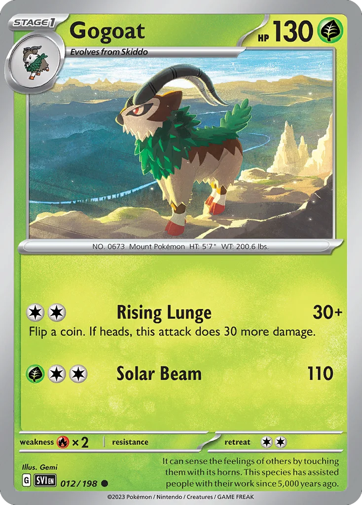 Gogoat Pokemon card
