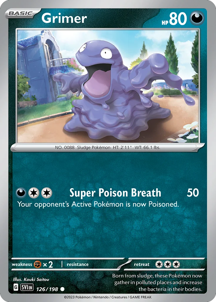 Grimer Pokemon card