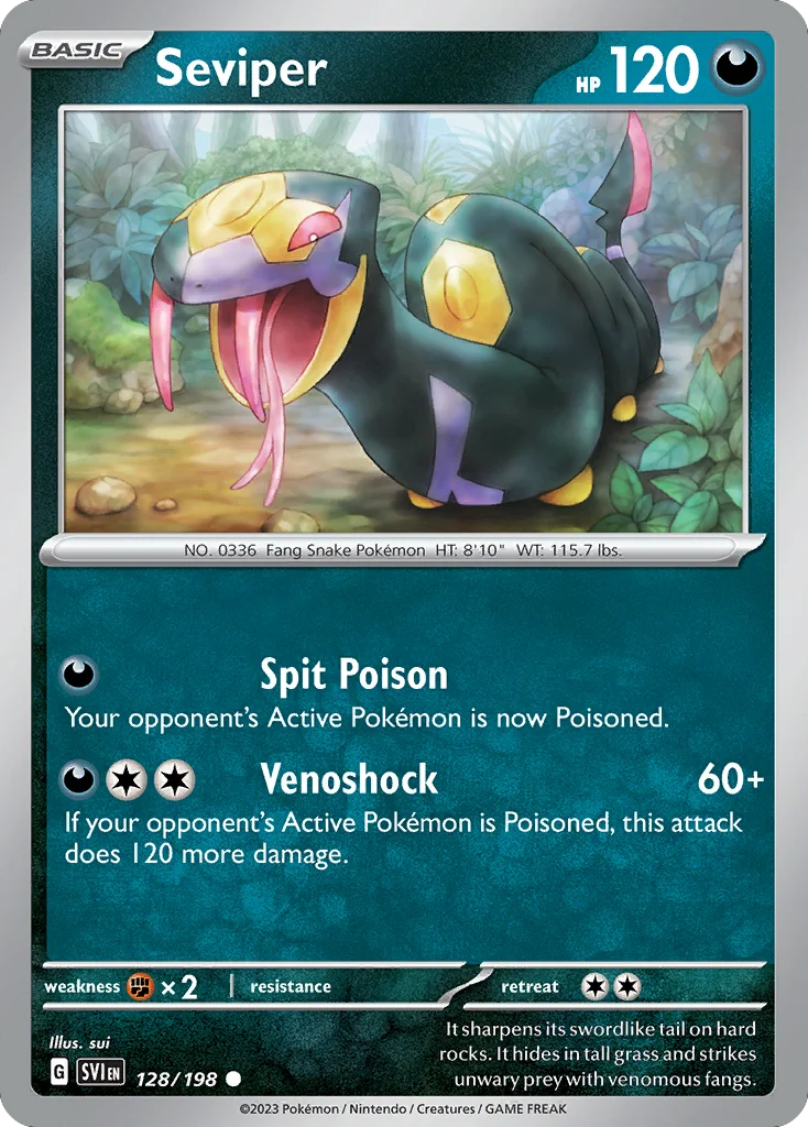Seviper Pokemon card