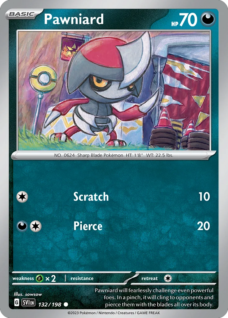 Pawniard Pokemon card