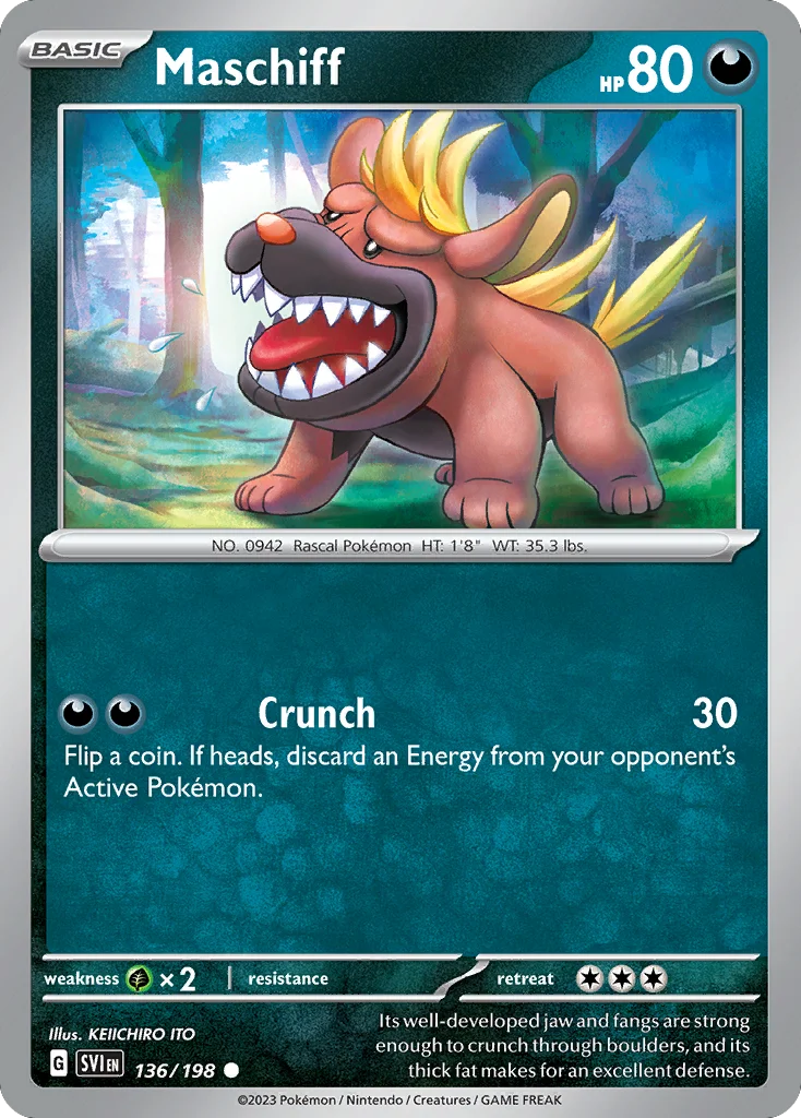 Maschiff Pokemon card