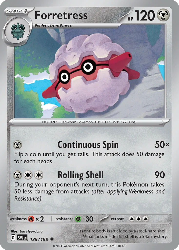 Forretress Pokemon card
