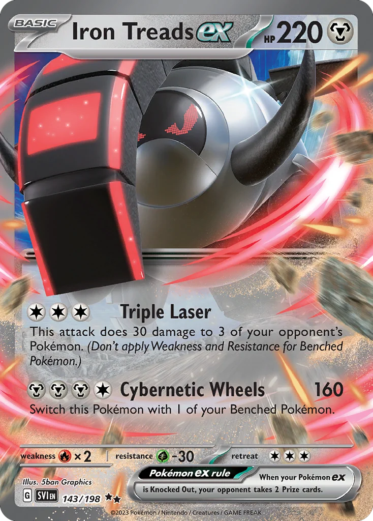 Iron Treads ex Pokemon card