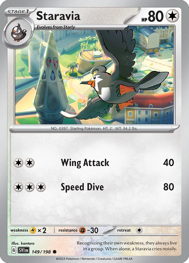 Staravia Pokemon card