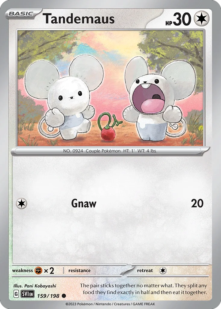 Tandemaus Pokemon card