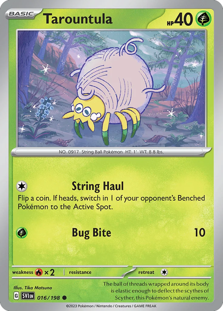 Tarountula Pokemon card