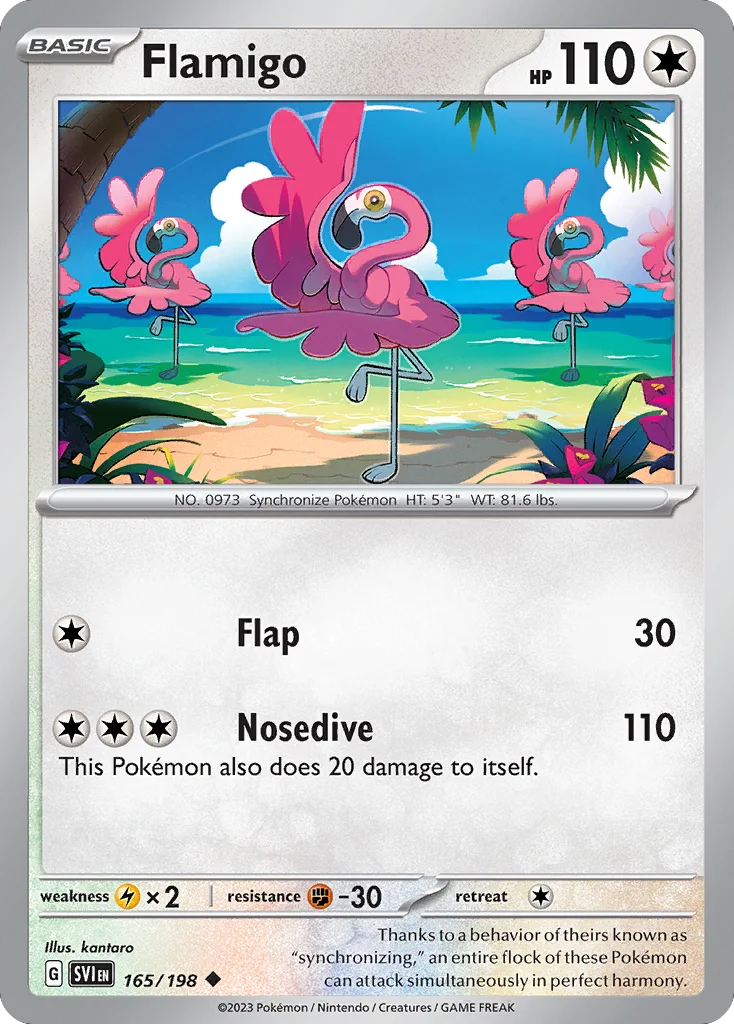 Flamigo Pokemon card
