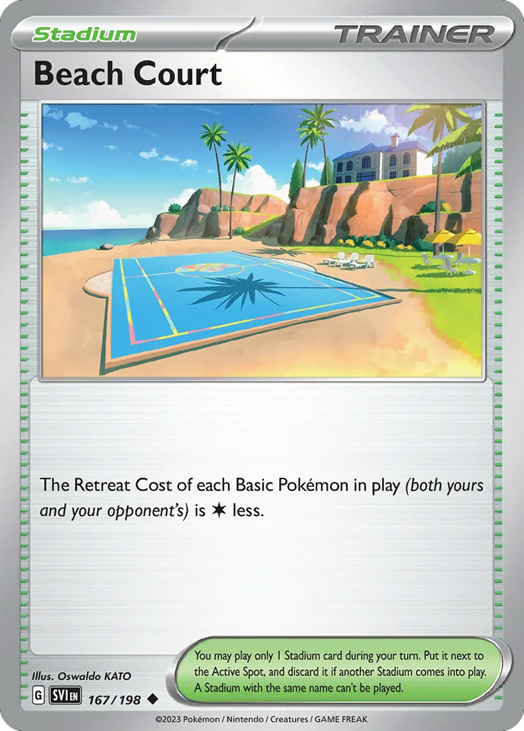 Beach Court Pokemon card