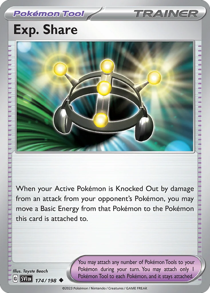Exp. Share Pokemon card