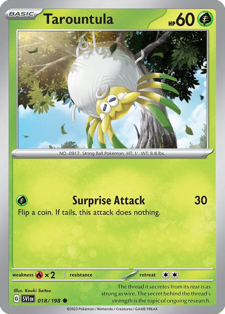 Tarountula Pokemon card