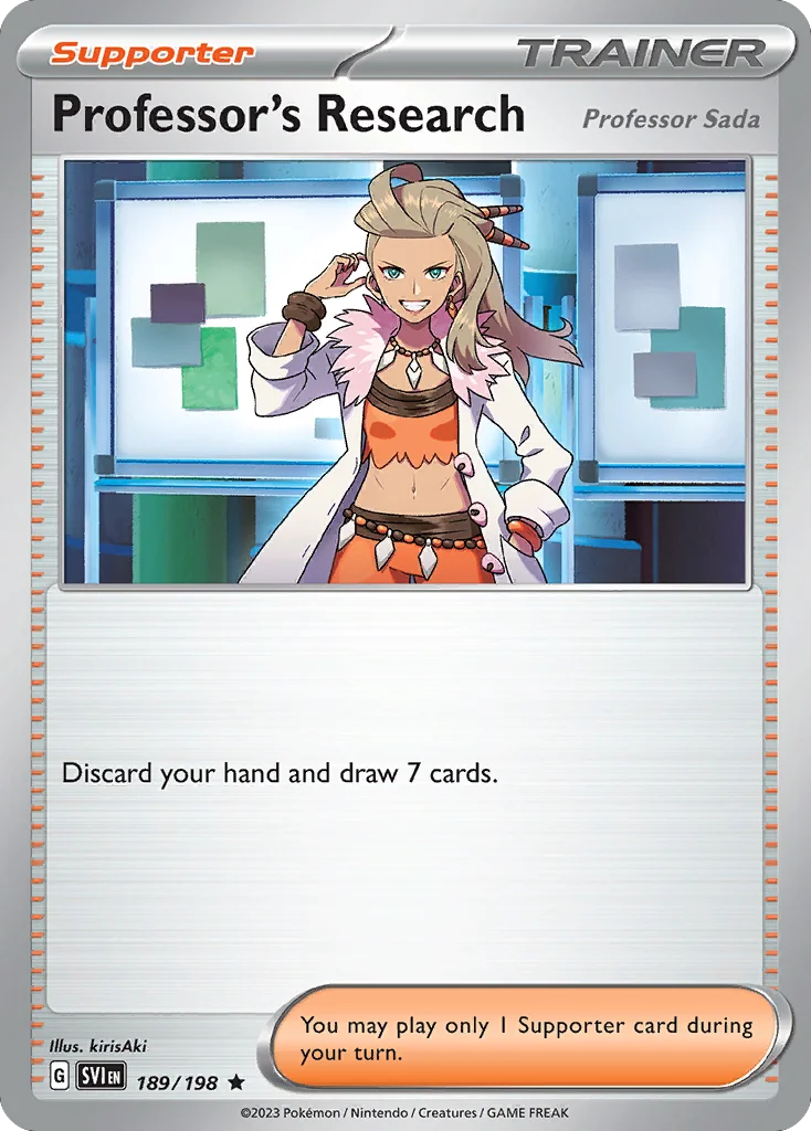 Professor's Research (Professor Sada) Pokemon card