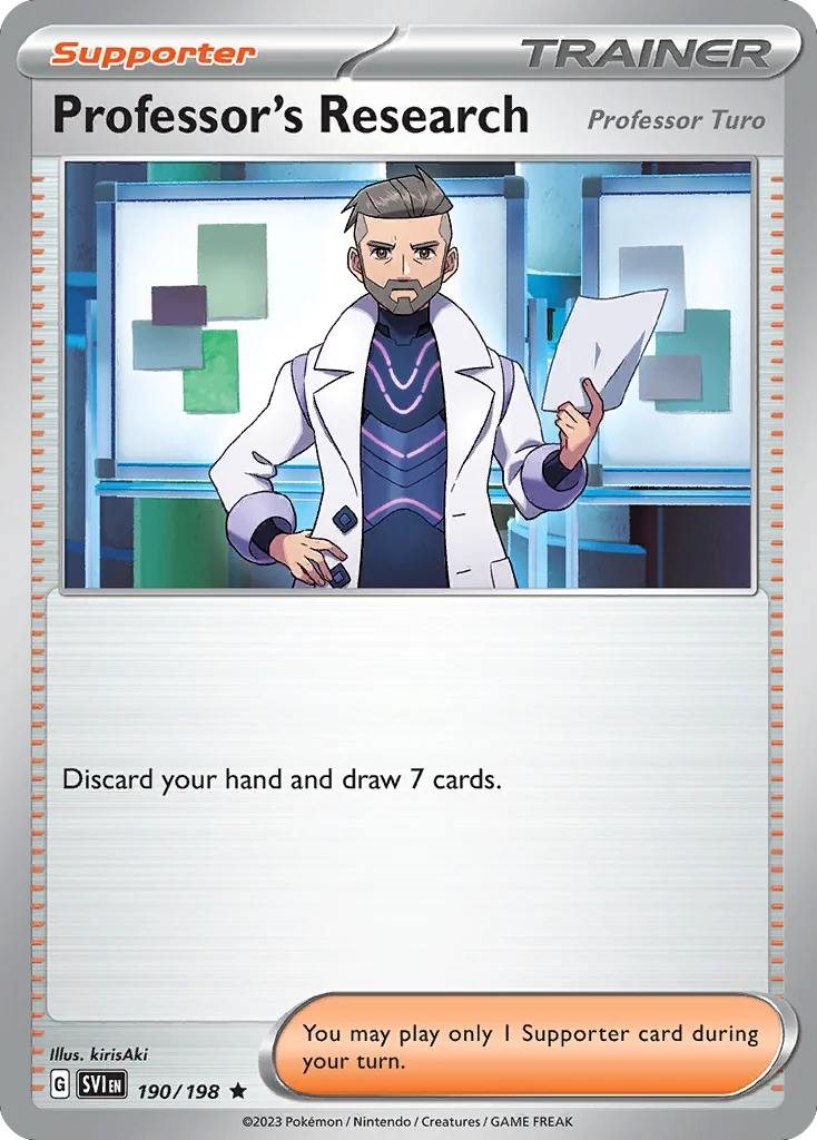 Professor's Research (Professor Turo) Pokemon card