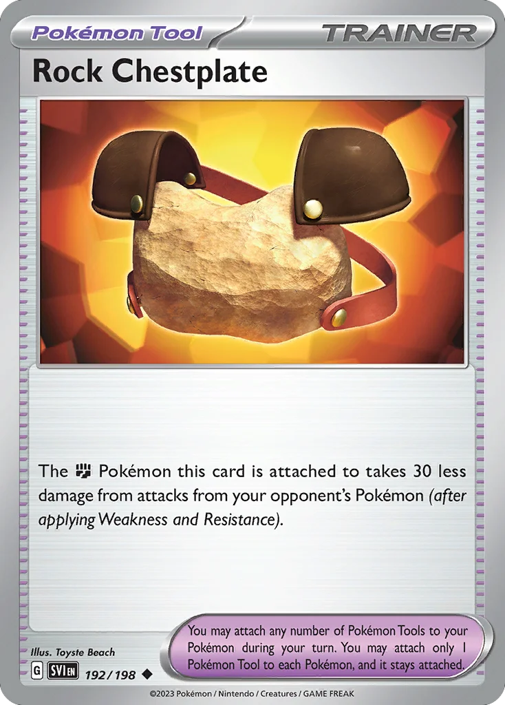 Rock Chestplate Pokemon card
