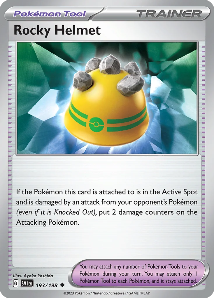 Rocky Helmet Pokemon card