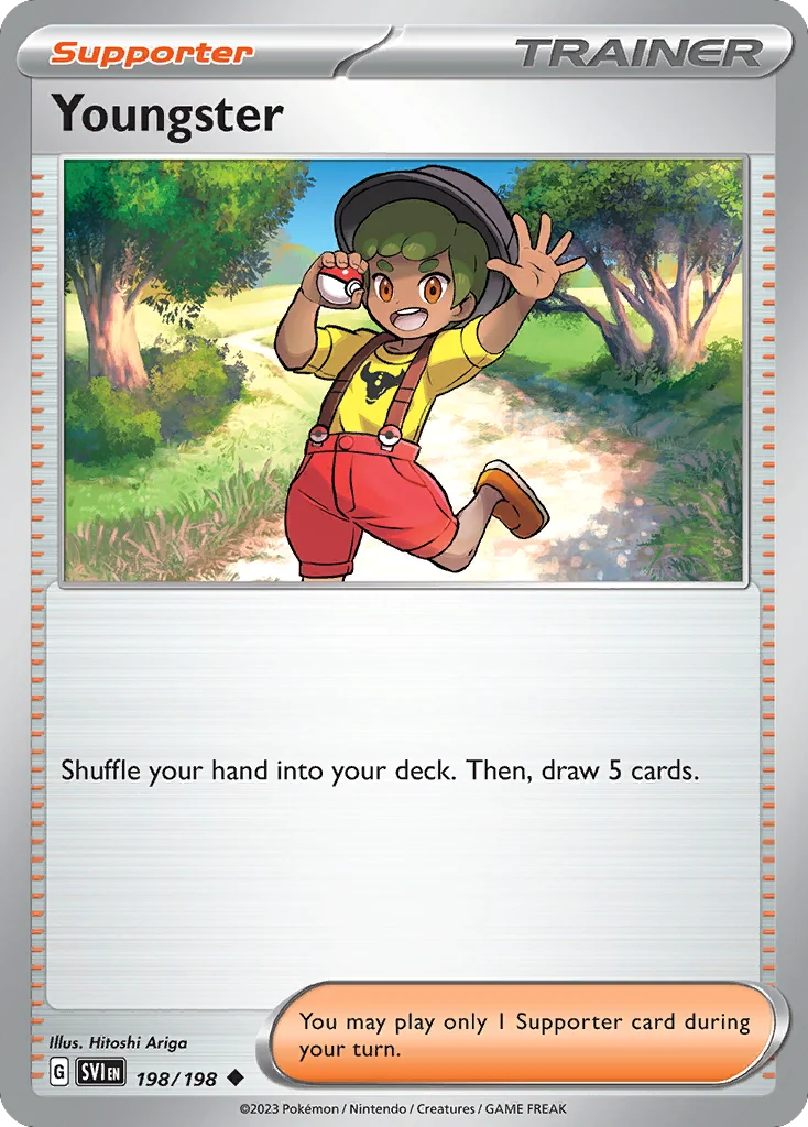 Youngster Pokemon card