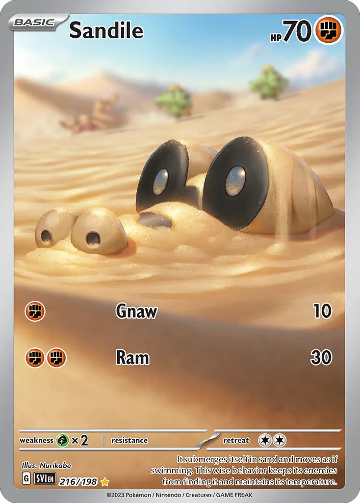 Sandile Pokemon card