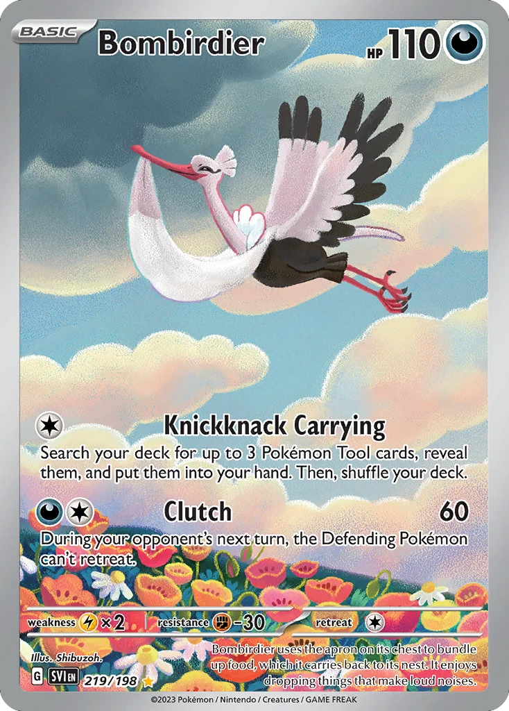 Bombirdier Pokemon card