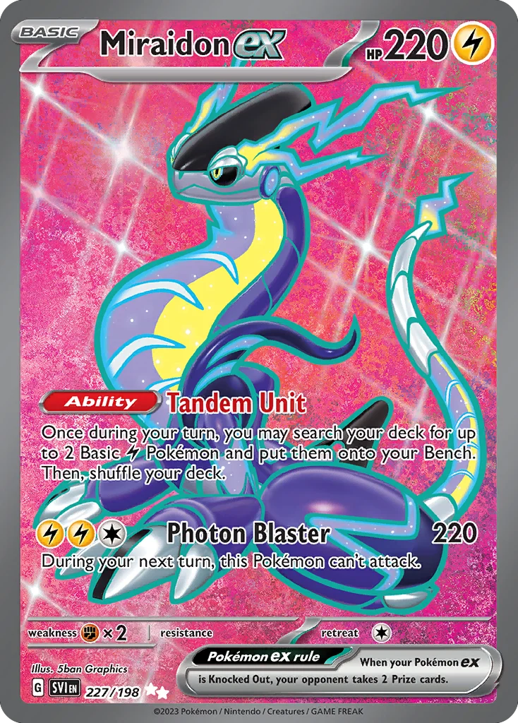 Miraidon ex Pokemon card