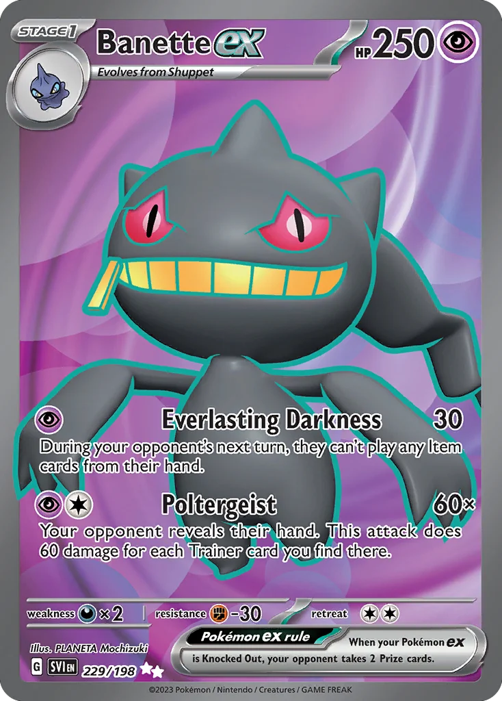 Banette ex Pokemon card
