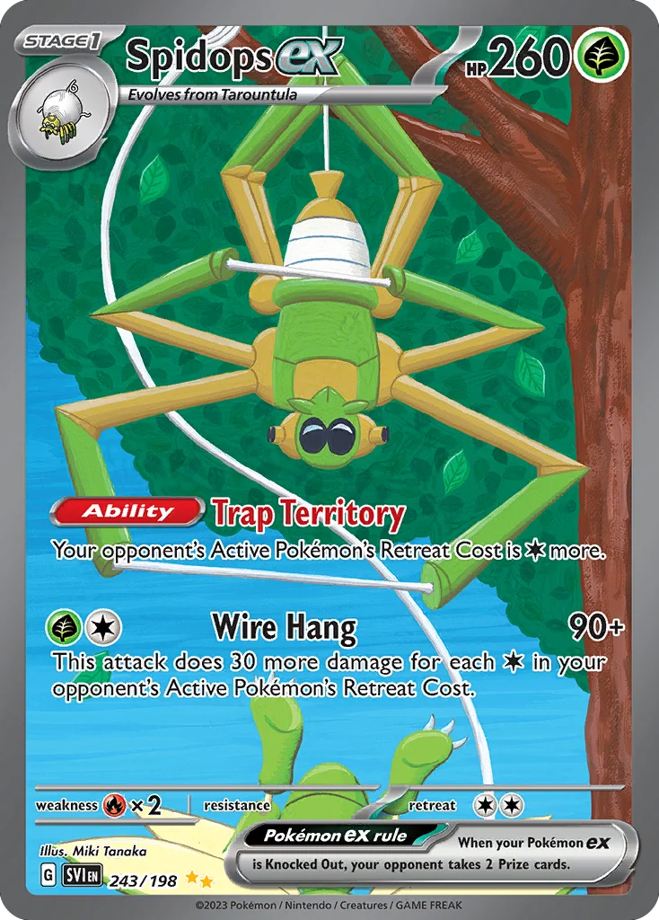 Spidops ex Pokemon card