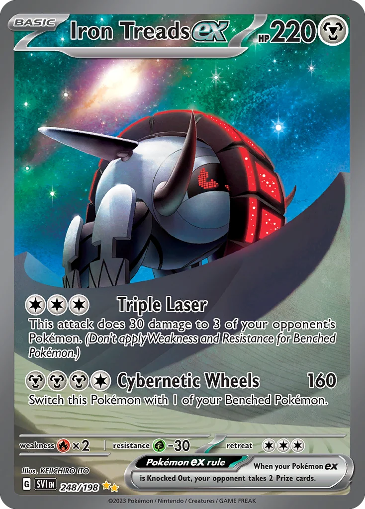 Iron Treads ex Pokemon card