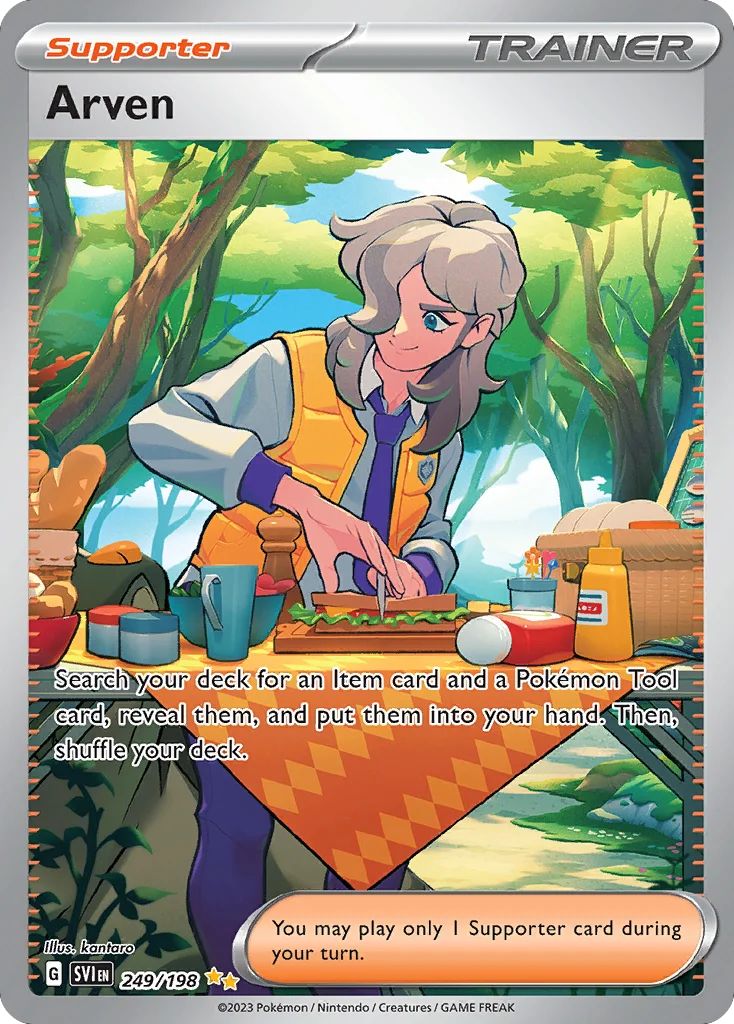 Arven Pokemon card