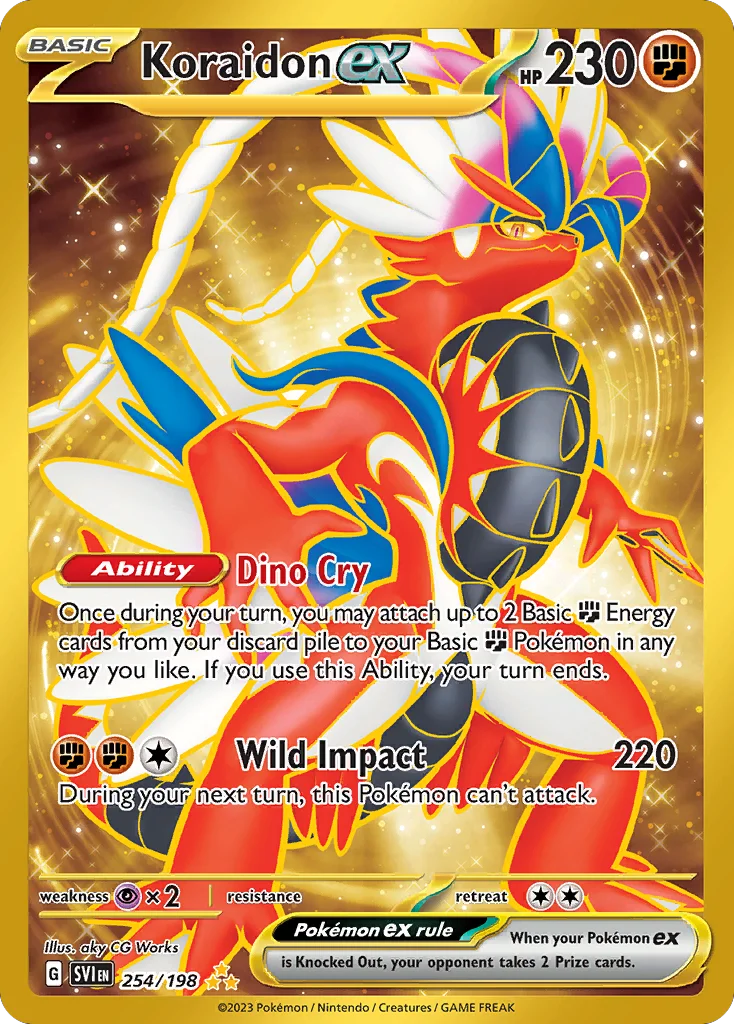 Koraidon ex Pokemon card