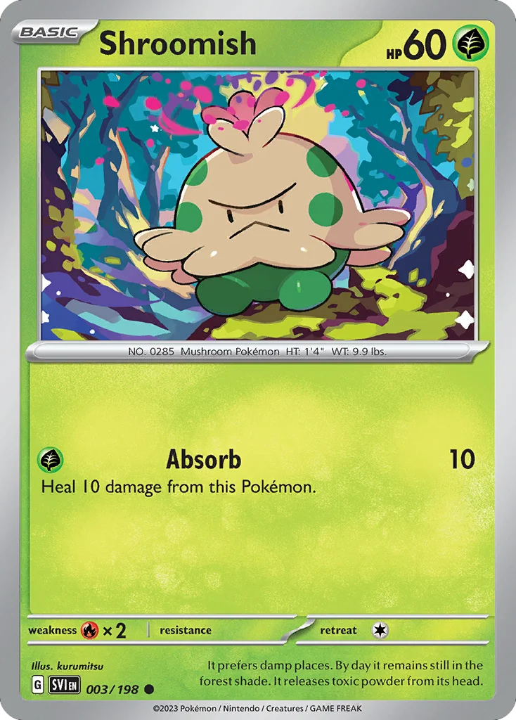 Shroomish Pokemon card