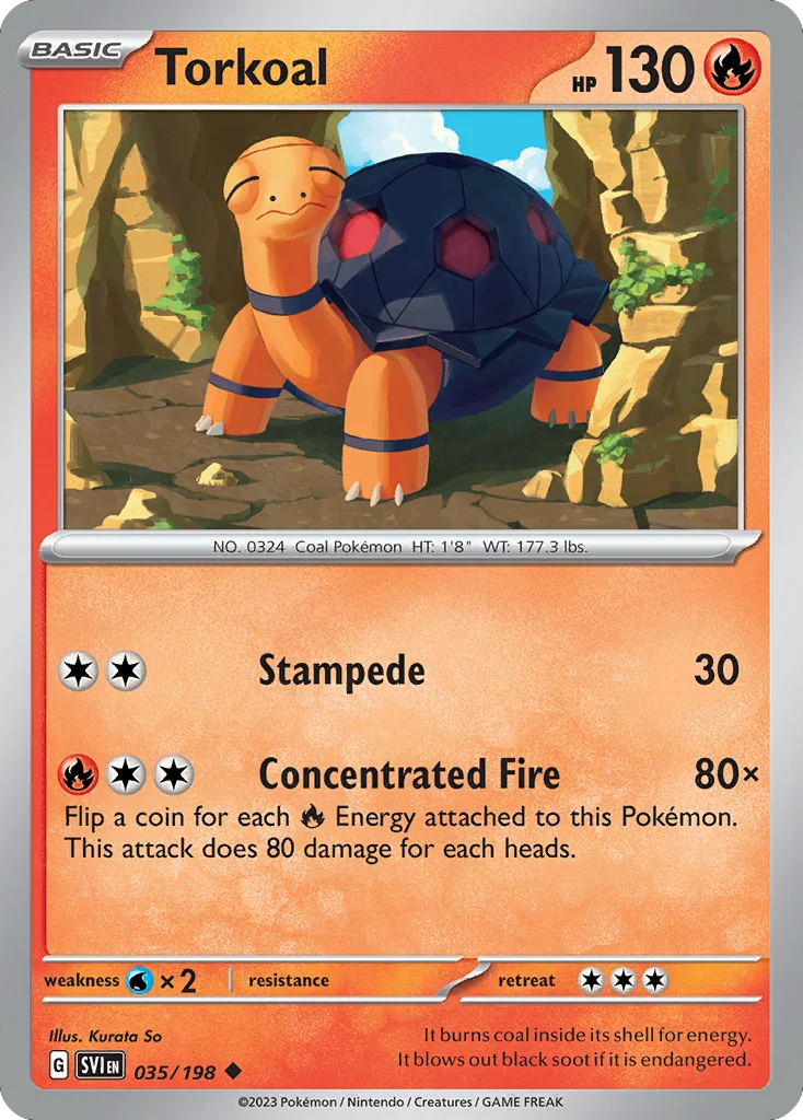 Torkoal Pokemon card