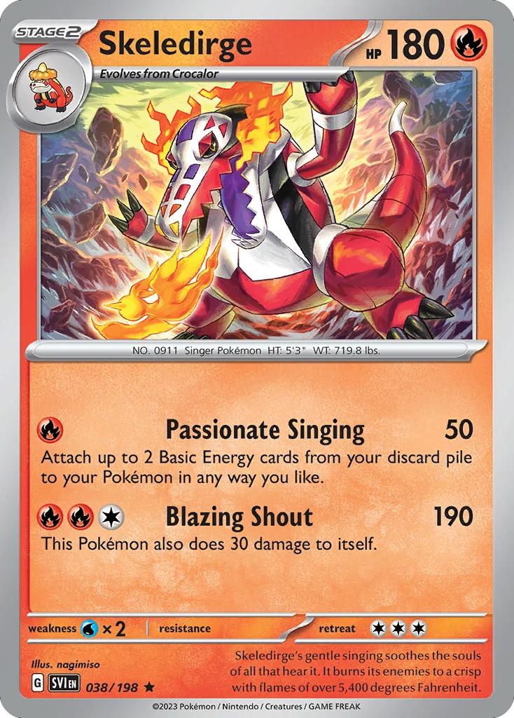 Skeledirge Pokemon card