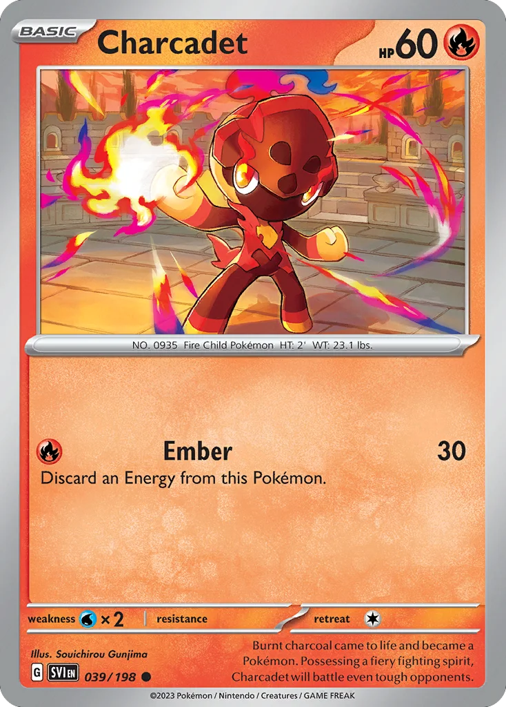 Charcadet Pokemon card