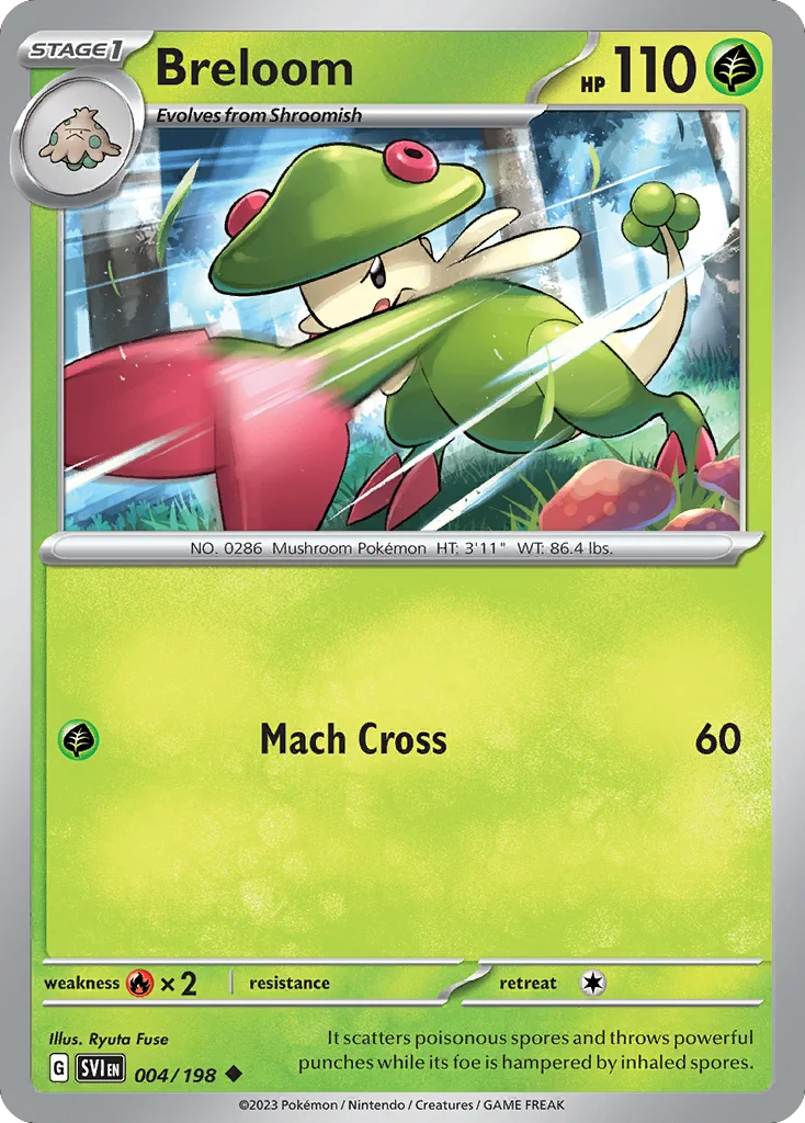 Breloom Pokemon card