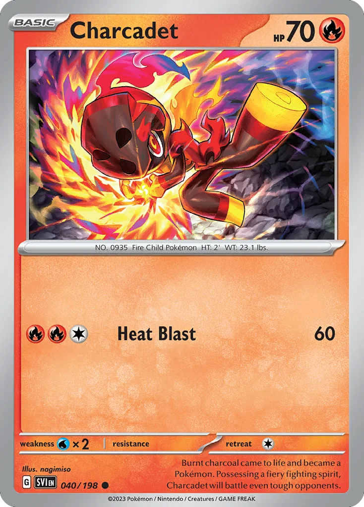 Charcadet Pokemon card