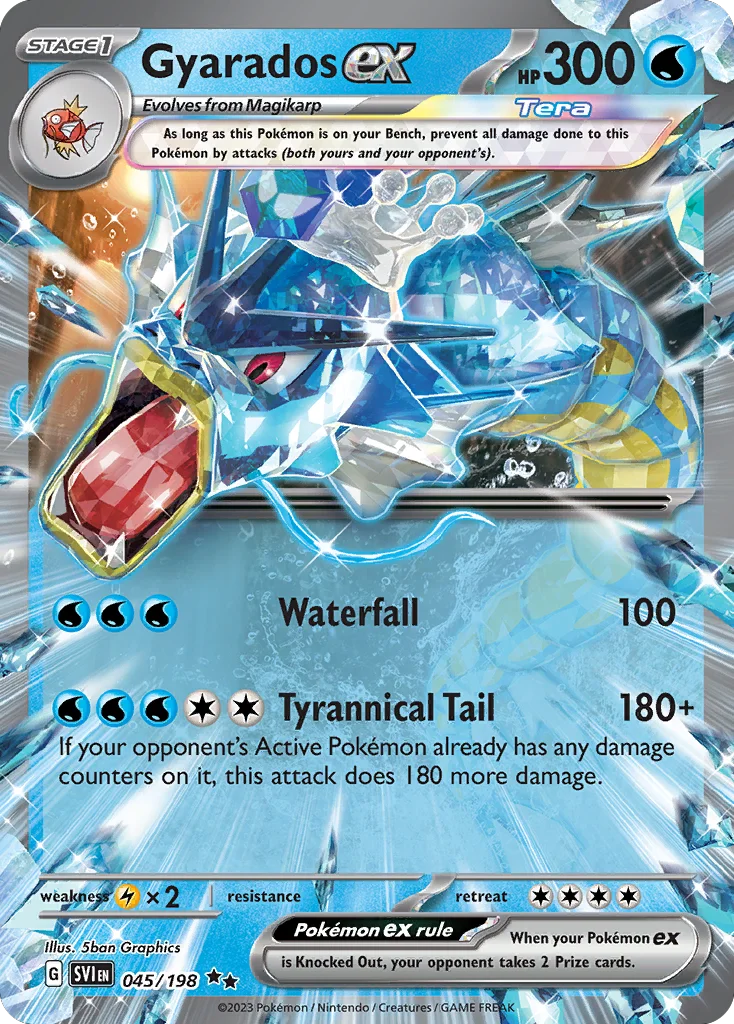 Gyarados ex Pokemon card