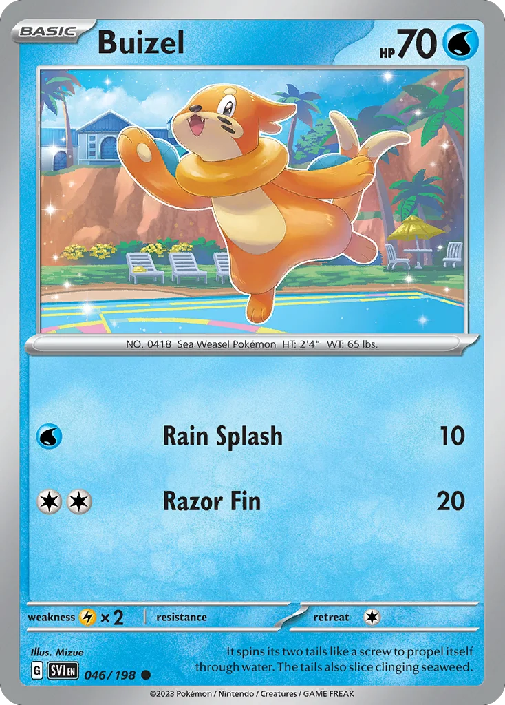 Buizel Pokemon card