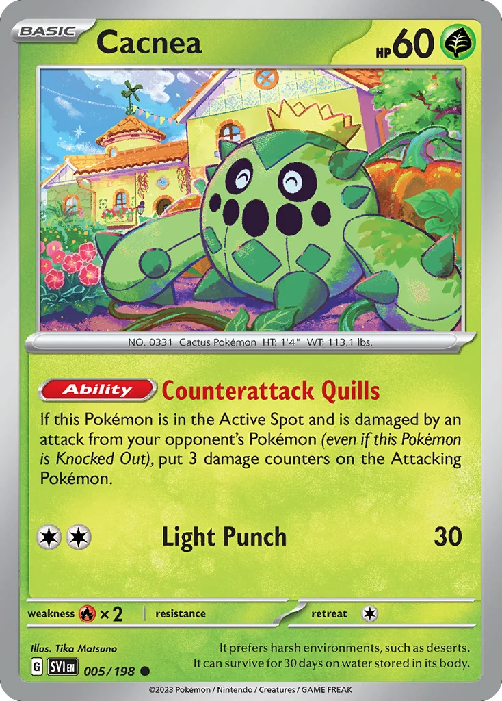 Cacnea Pokemon card