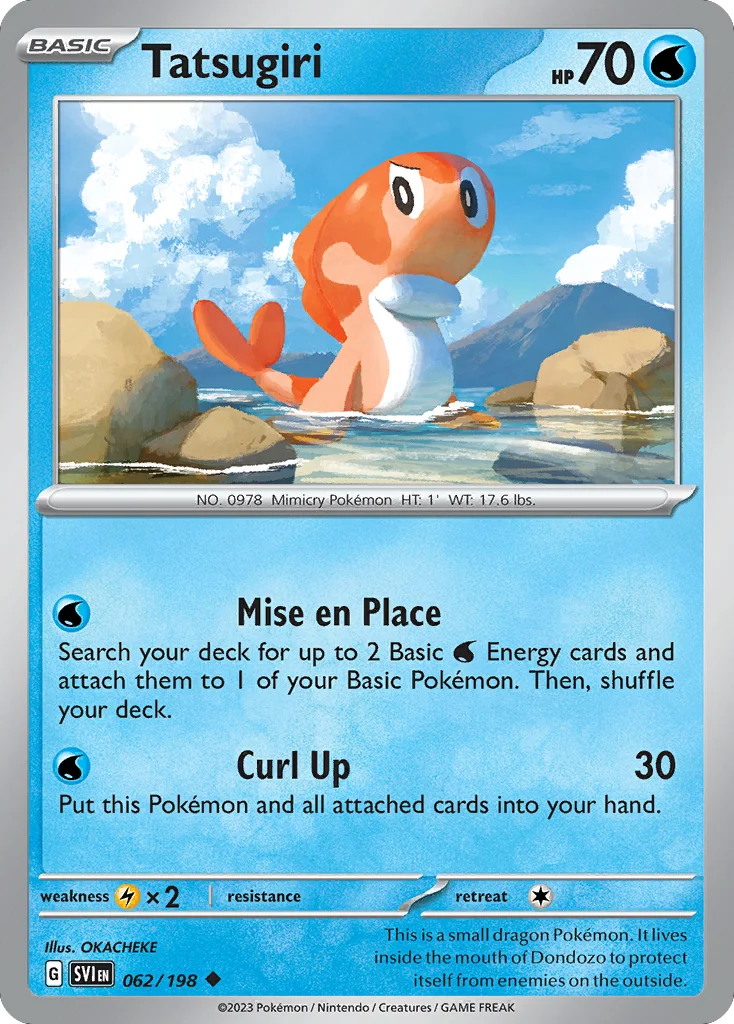 Tatsugiri Pokemon card