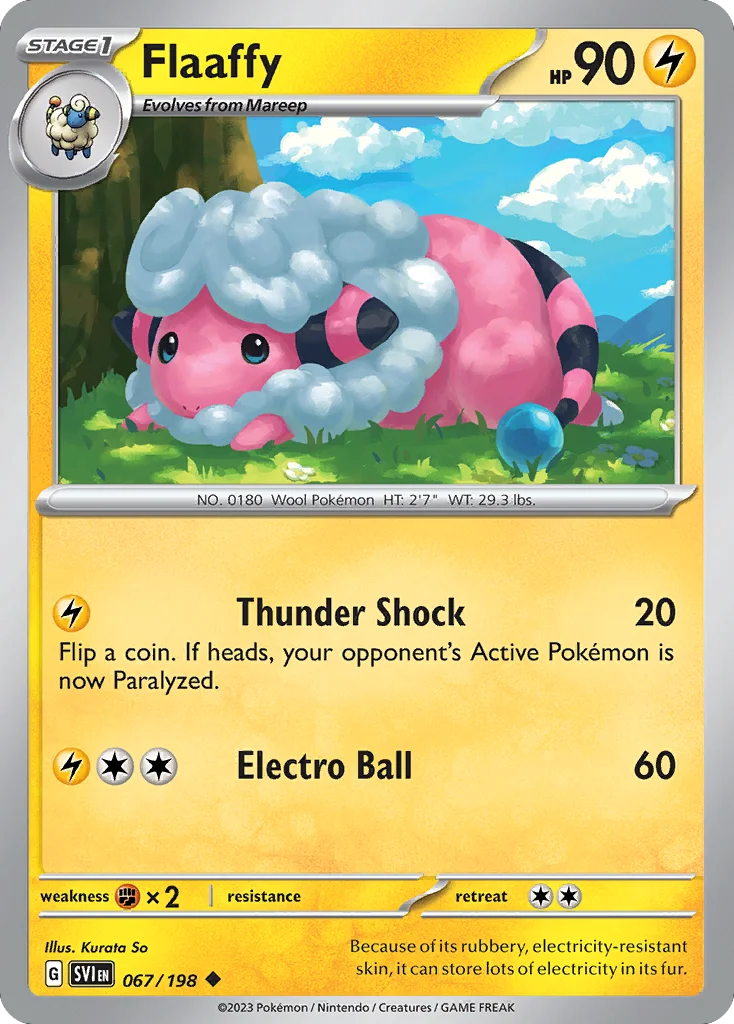Flaaffy Pokemon card