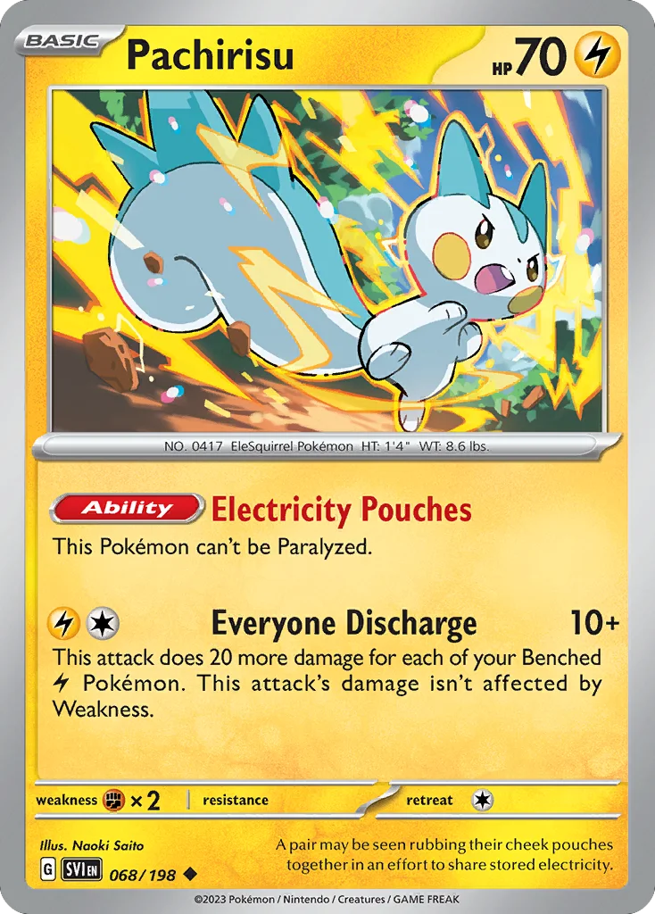 Pachirisu Pokemon card
