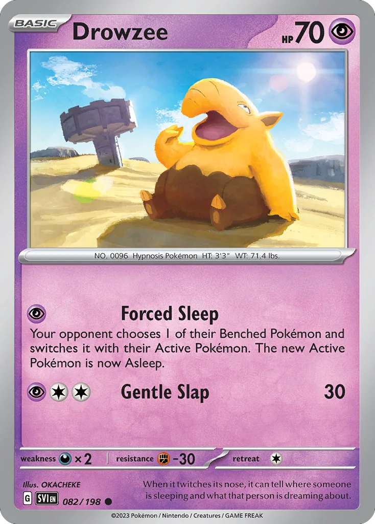 Drowzee Pokemon card