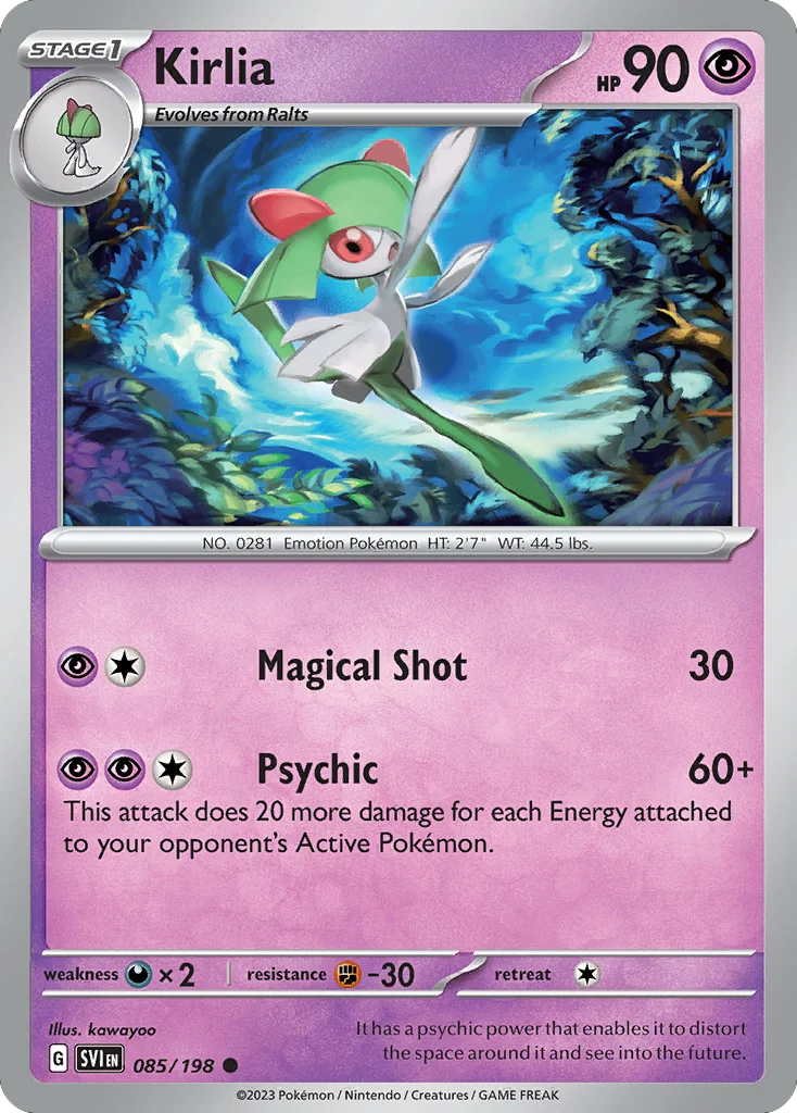 Kirlia Pokemon card