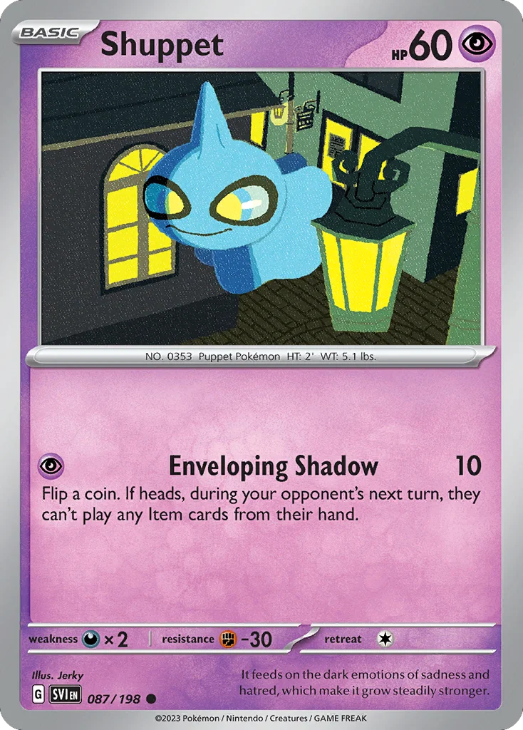 Shuppet Pokemon card