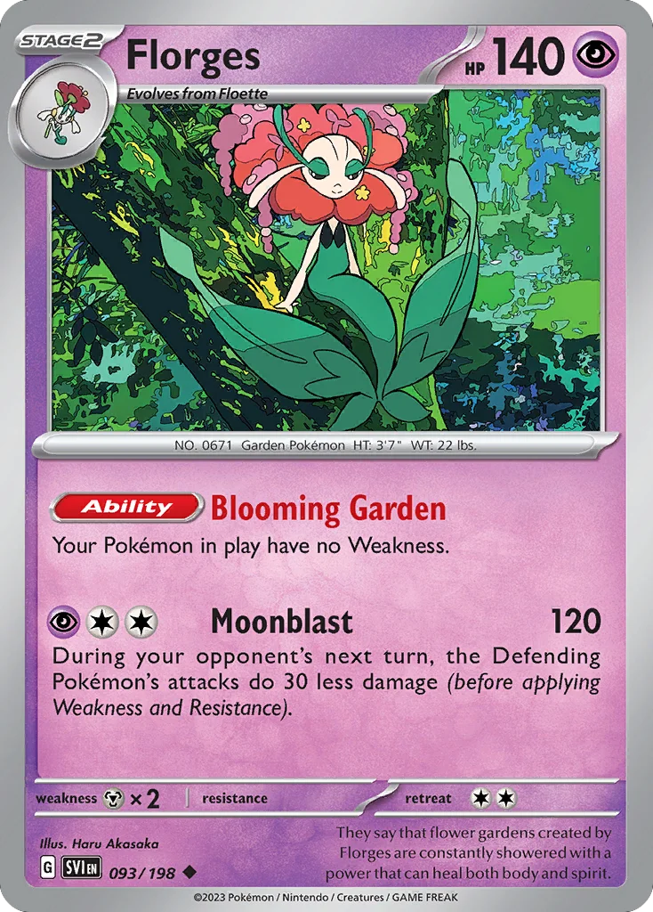 Florges Pokemon card