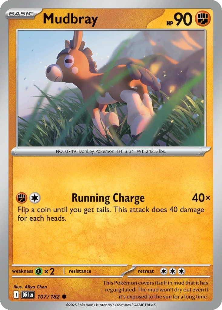 Mudbray Pokemon card