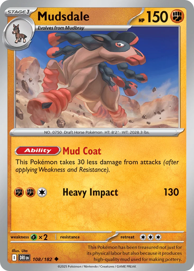 Mudsdale Pokemon card