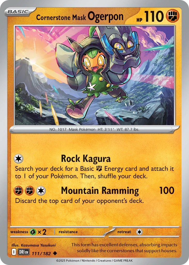 Cornerstone Mask Ogerpon Pokemon card